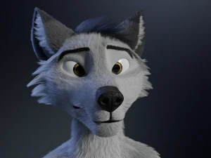 richard anthro wolf 3D Model