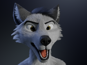 richard anthro wolf Modelo 3D