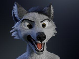 richard anthro wolf Modelo 3D