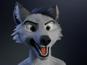 richard anthro wolf 3D Model