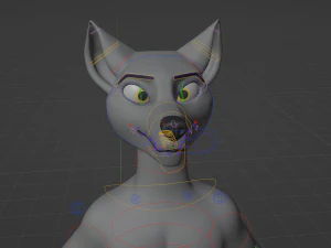 richard anthro wolf 3D Model