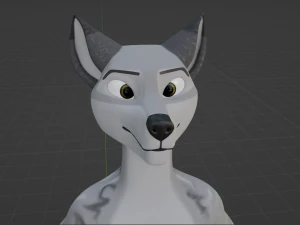 richard anthro wolf 3D Model