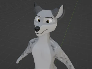 richard anthro wolf 3D Model