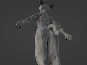 richard anthro wolf 3D Model