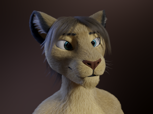 Logan Anthro Lion Modèle 3D