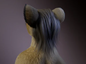 Logan Anthro Lion 3D Model