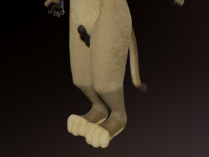 Logan Anthro Lion Modèle 3D