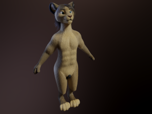 Logan Anthro Lion Modèle 3D