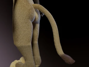 Logan Anthro Lion 3D Model
