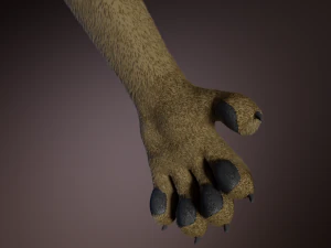 Logan Anthro Lion 3D Model