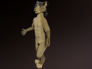 Logan Anthro Lion Modèle 3D