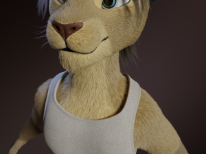 Logan Anthro Lion Modèle 3D