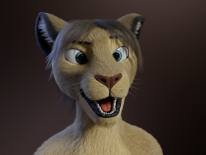 Logan Anthro Lion Modèle 3D
