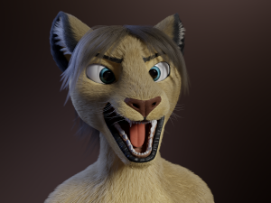 Logan Anthro Lion Modèle 3D