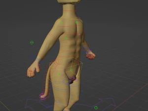 Logan Anthro Lion 3D Model