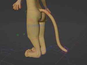 Logan Anthro Lion 3D Model