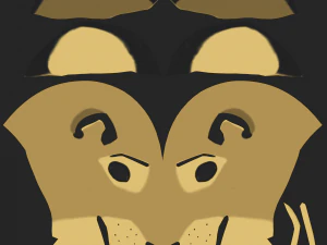 Logan Anthro Lion 3D Model