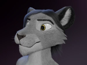 Apolo Anthro white lion 3D Model