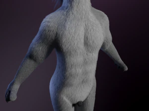 Apolo Anthro white lion 3D Model