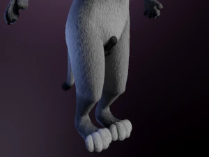 Apolo Anthro white lion 3D Model