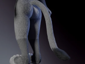 Apolo Anthro white lion 3D Model