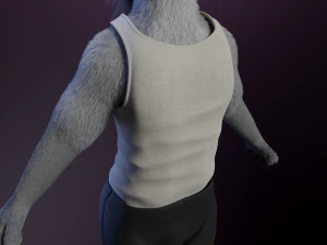 Apolo Anthro white lion 3D Model