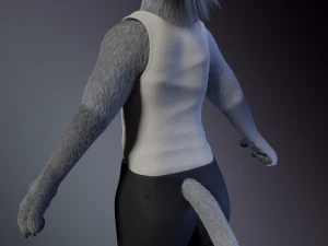 Apolo Anthro white lion 3D Model