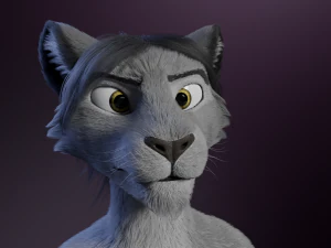 Apolo Anthro white lion 3D Model
