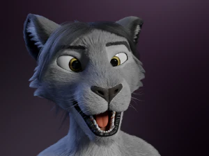 Apolo Anthro white lion 3D Model
