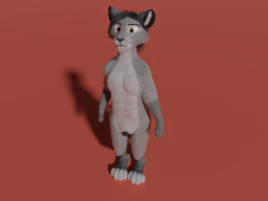 Apolo Anthro white lion 3D Model