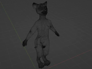 Apolo Anthro white lion 3D Model