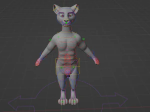 Apolo Anthro white lion 3D Model