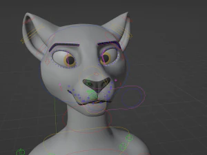 Apolo Anthro white lion 3D Model