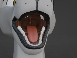 Apolo Anthro white lion 3D Model