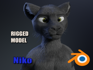 Niko Anthro Panther Modelo 3D