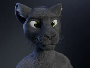 Niko Anthro Panther 3D Model