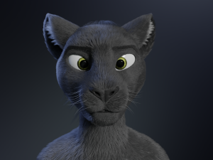 Niko Anthro Panther 3D Model