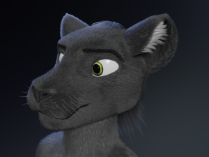 Niko Anthro Panther 3D Model