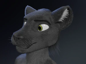 Niko Anthro Panther 3D Model