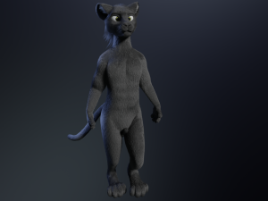 Niko Anthro Panther 3D Model