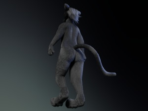 Niko Anthro Panther 3D Model