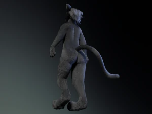 Niko Anthro Panther 3D Model