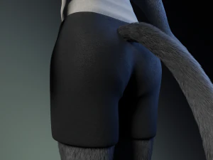 Niko Anthro Panther 3D Model