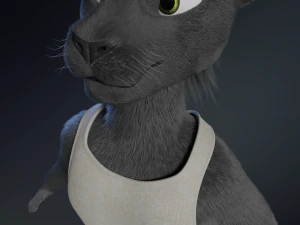 Niko Anthro Panther 3D Model