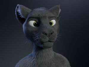 Niko Anthro Panther 3D Model