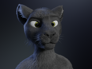 Niko Anthro Panther 3D Model