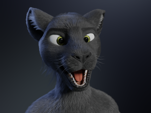 Niko Anthro Panther 3D Model