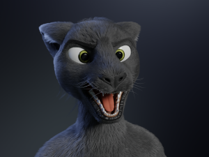 Niko Anthro Panther 3D Model
