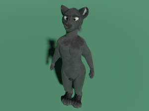 Niko Anthro Panther 3D Model