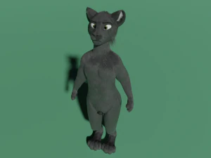 Niko Anthro Panther 3D Model